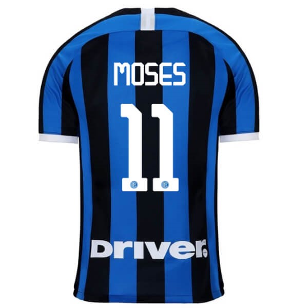 Trikot Inter Milan NO.11 Moses Heim 2019-20 Blau Fussballtrikots Günstig